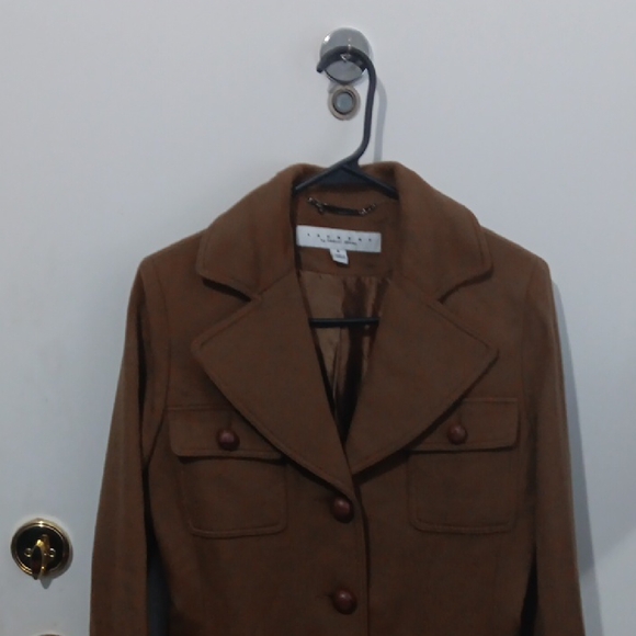 Laundry By Shelli Segal Brown Pea Coat